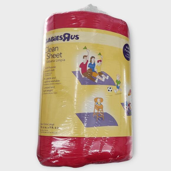 Babies R Us Clean Sheet Ground Cloth XL Multi-Purpose Reusable Liteweight Sealed - Picture 1 of 6